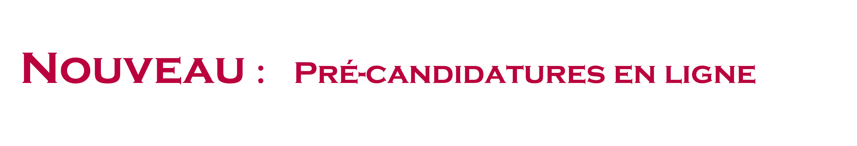Précandidatureee