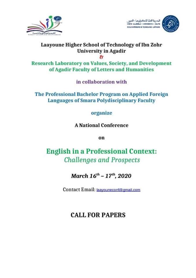 A National Conference  on  English in a Professional Context: Challenges and Prospects