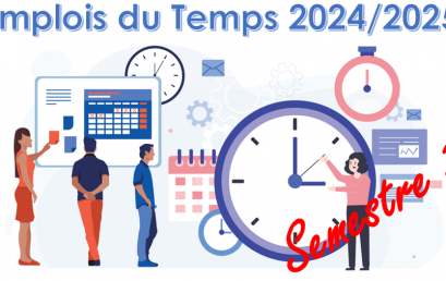 EMPLOIS DU TEMPS DUT SEMESTRE 3 ANNÉE UNIVERSITAIRE 2024/2025