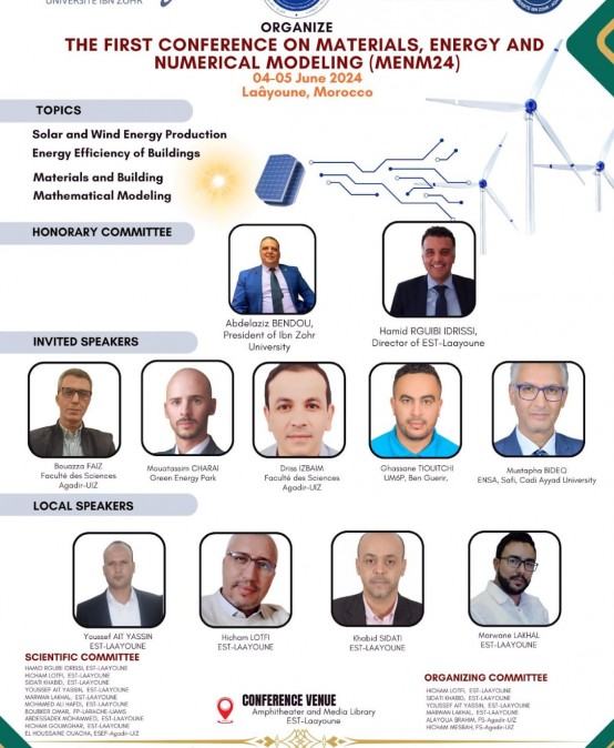 THE FIRST CONFERENCE ON MATERIALS, ENERGY AND NUMERICAL MODELING (MENM24)