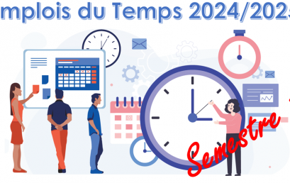 EMPLOIS DU TEMPS DUT S1 ANNÉE UNIVERSITAIRE 2024/2025