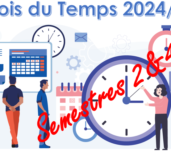 EMPLOIS DU TEMPS DUT S2 ET S4 ANNÉE UNIVERSITAIRE 2024/2025