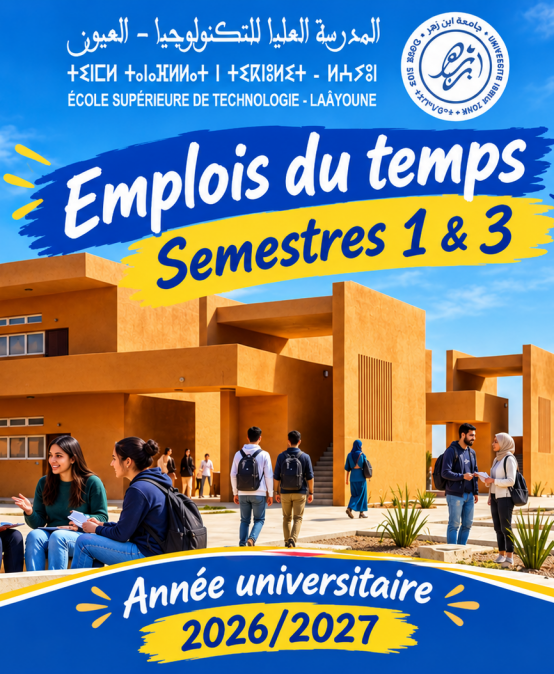 Emplois du Temps DUT Semestres 1 et 3 – Année Universitaire 2026/2027