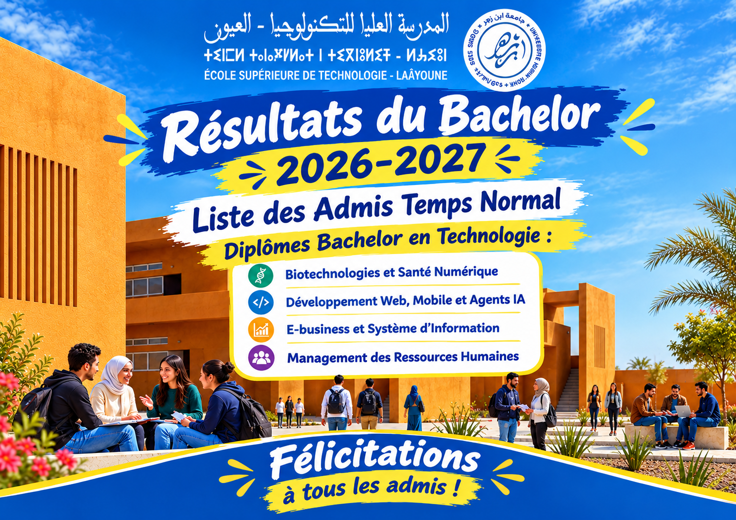 Résultats du Bachelor 2026-2027 – Liste des Admis Temps Normal